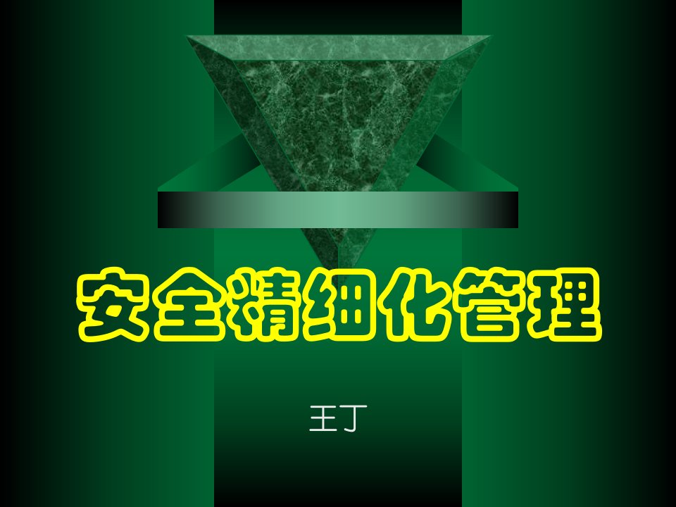 《安全精细化管理》PPT课件