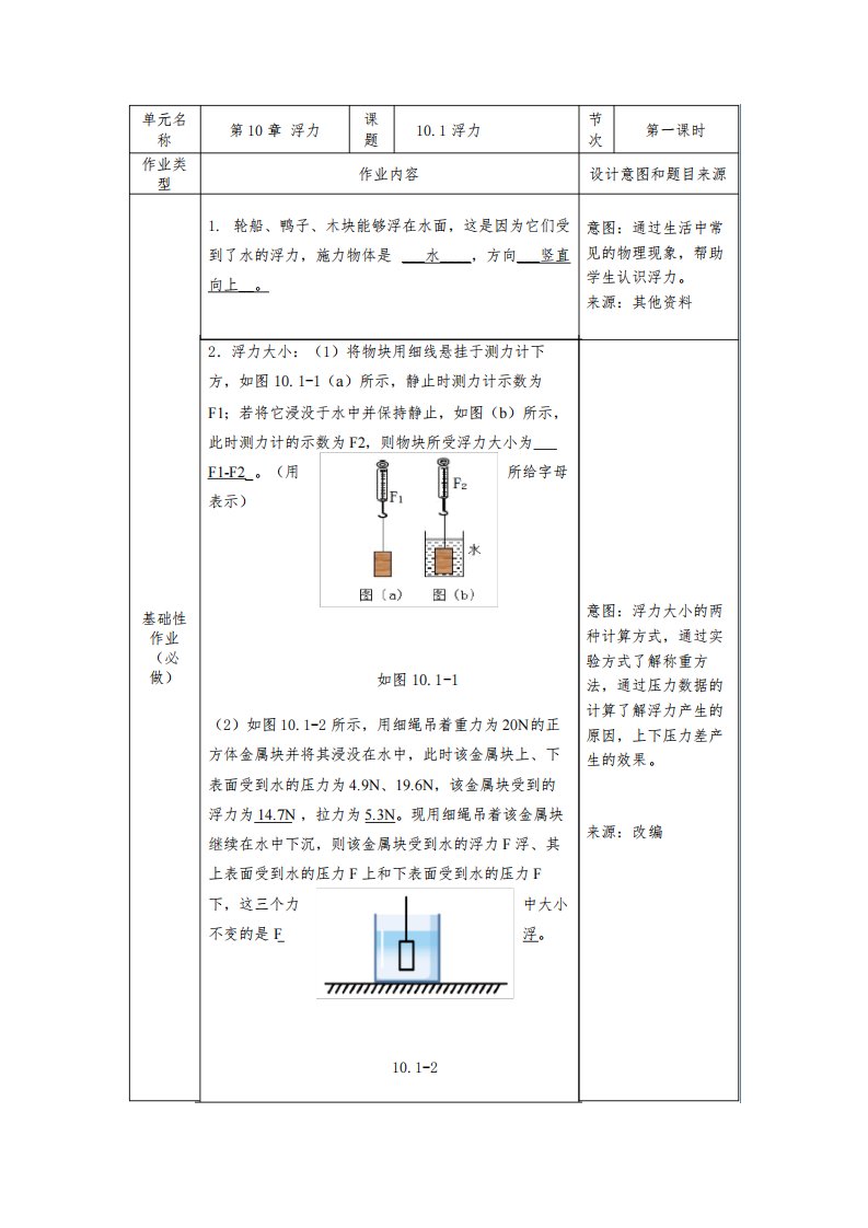 人教版物理八年级下册