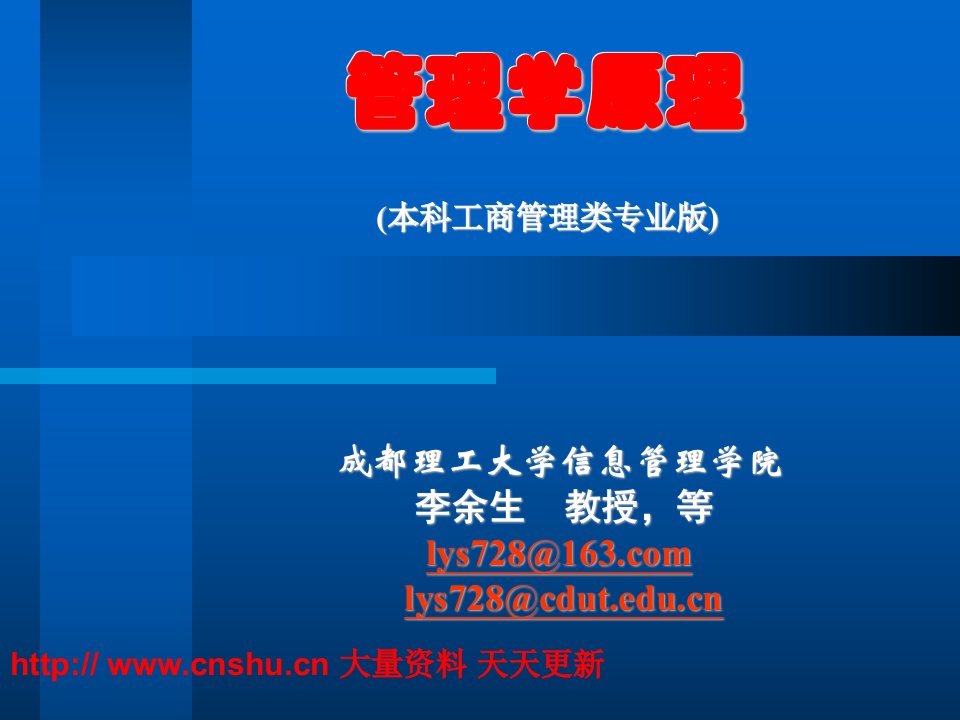 管理学原理--战略性计划（PPT