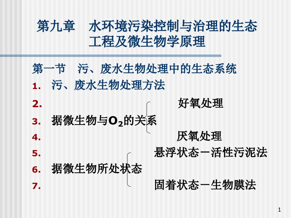 第9章-水环境污染控制与治理的生态工程及微生物学原理课件