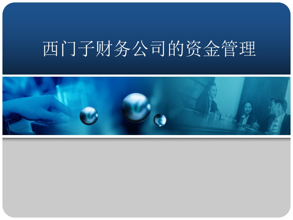 西门子财务公司的资金管理.ppt