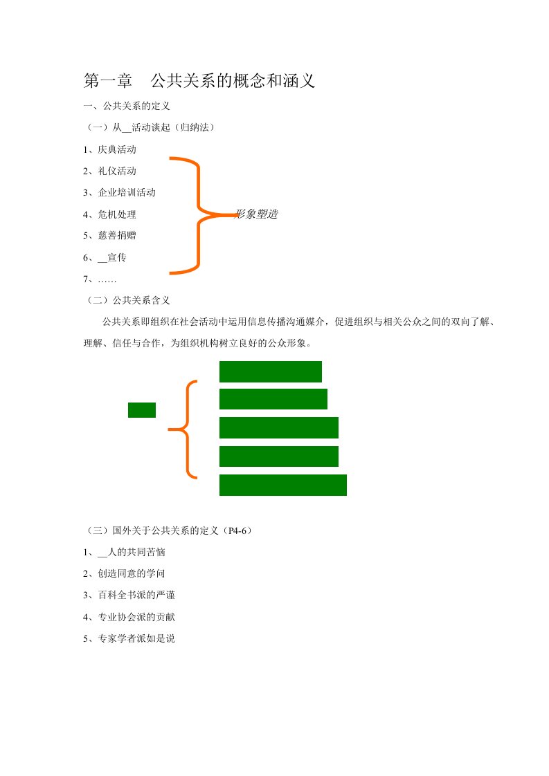 公共关系的概念和涵义