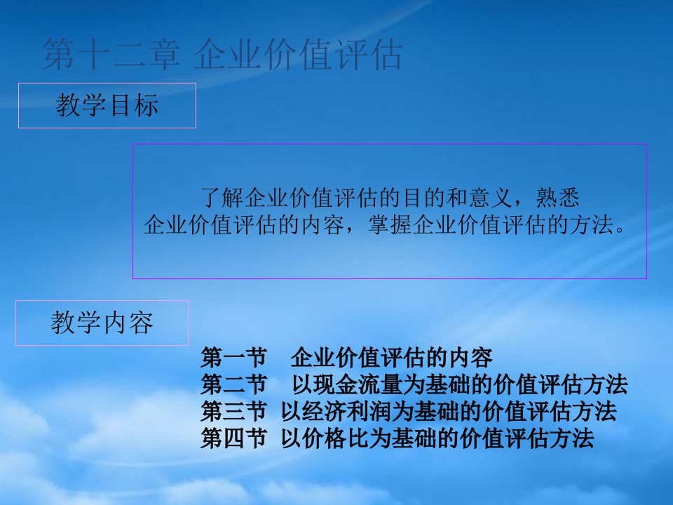 财务分析第十二章ppt白城师范学院