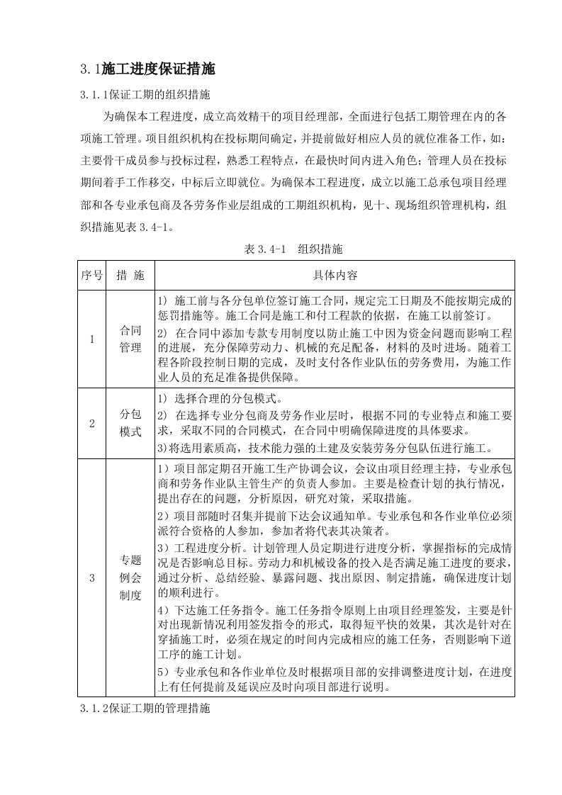 建筑资料-建筑工程施工进度保证措施