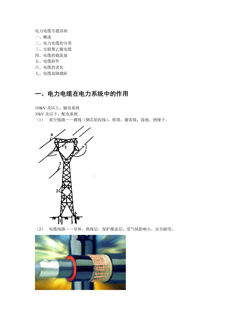 高压电与绝缘技术-电力电缆专题讲座