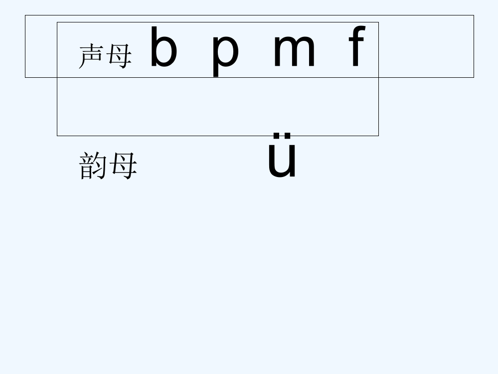 小学一年级语文上册b-p-m-f