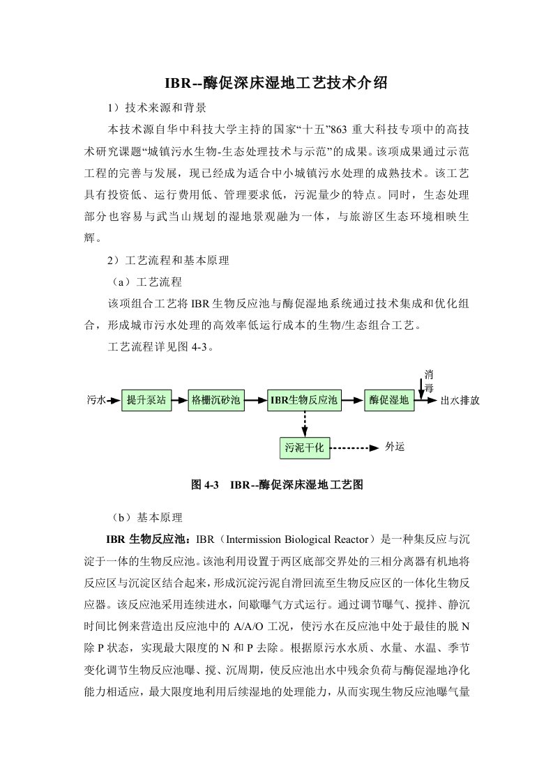 IBR人工湿地技术介绍