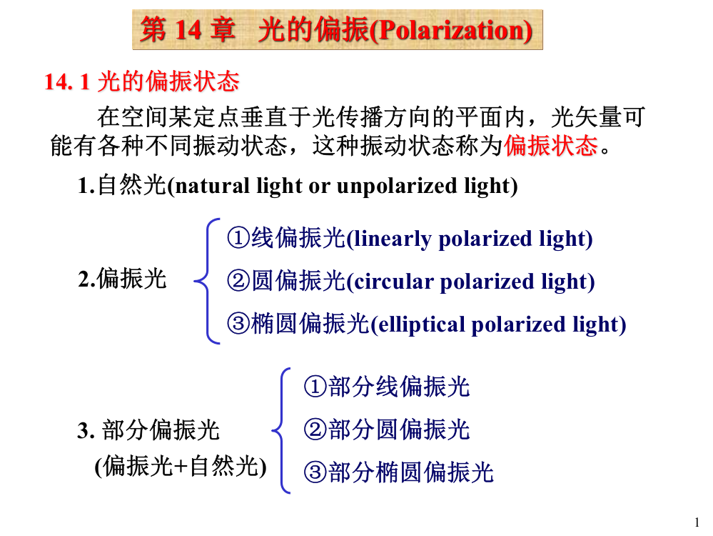 大学物理光的偏振