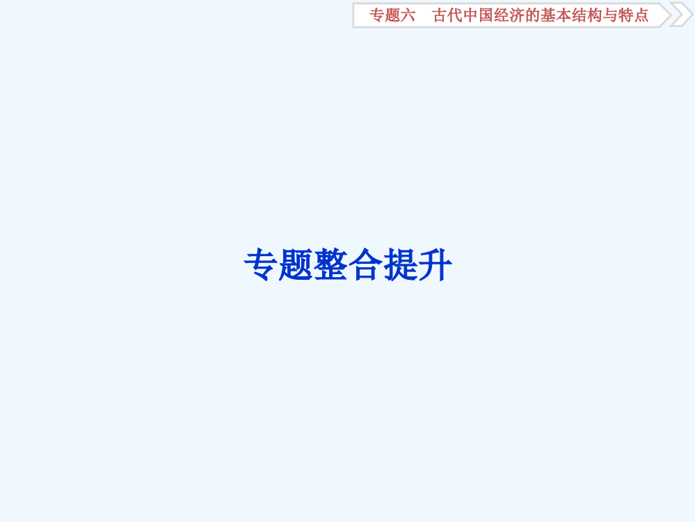 高三人教历史一轮复习课件：专题六