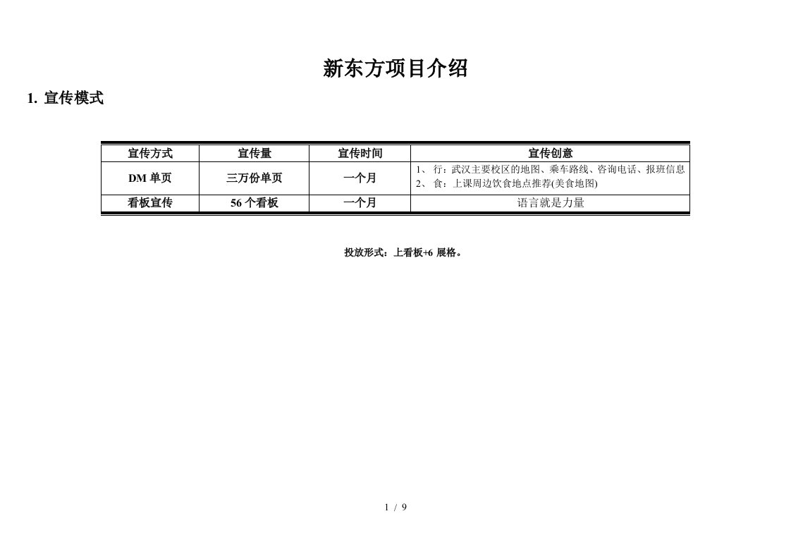 新东方项目介绍