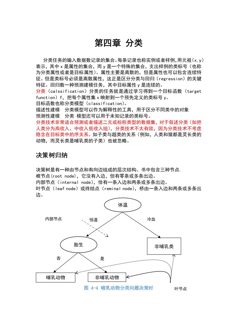 数据挖掘导论第四章