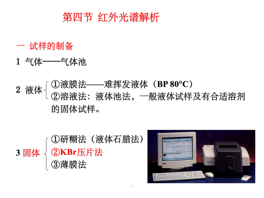 红外吸收练习题ppt课件