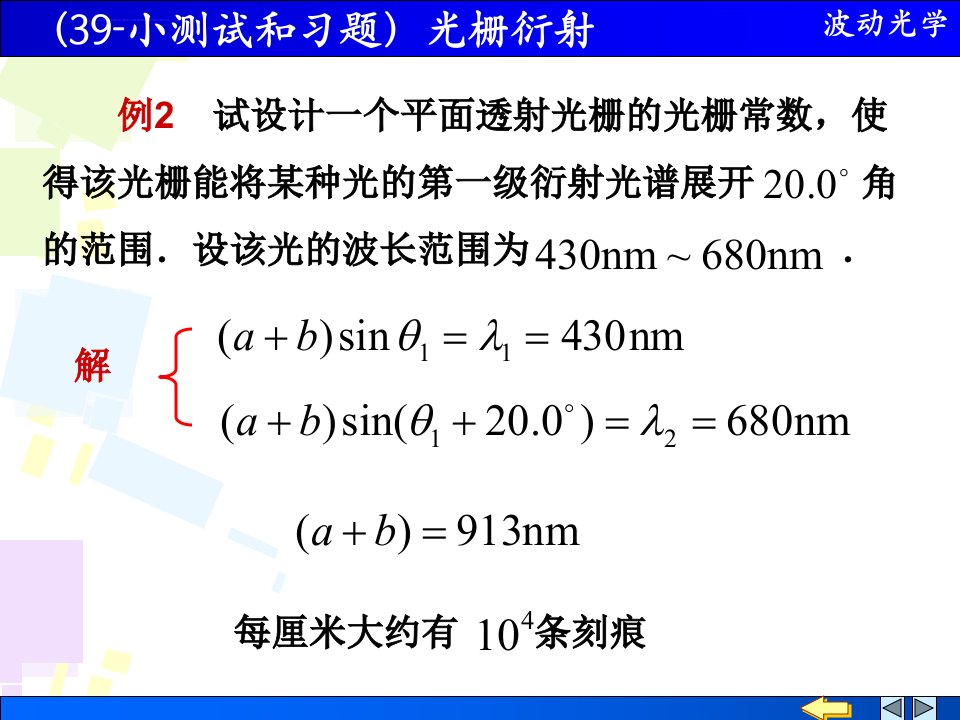 光栅衍射ppt课件