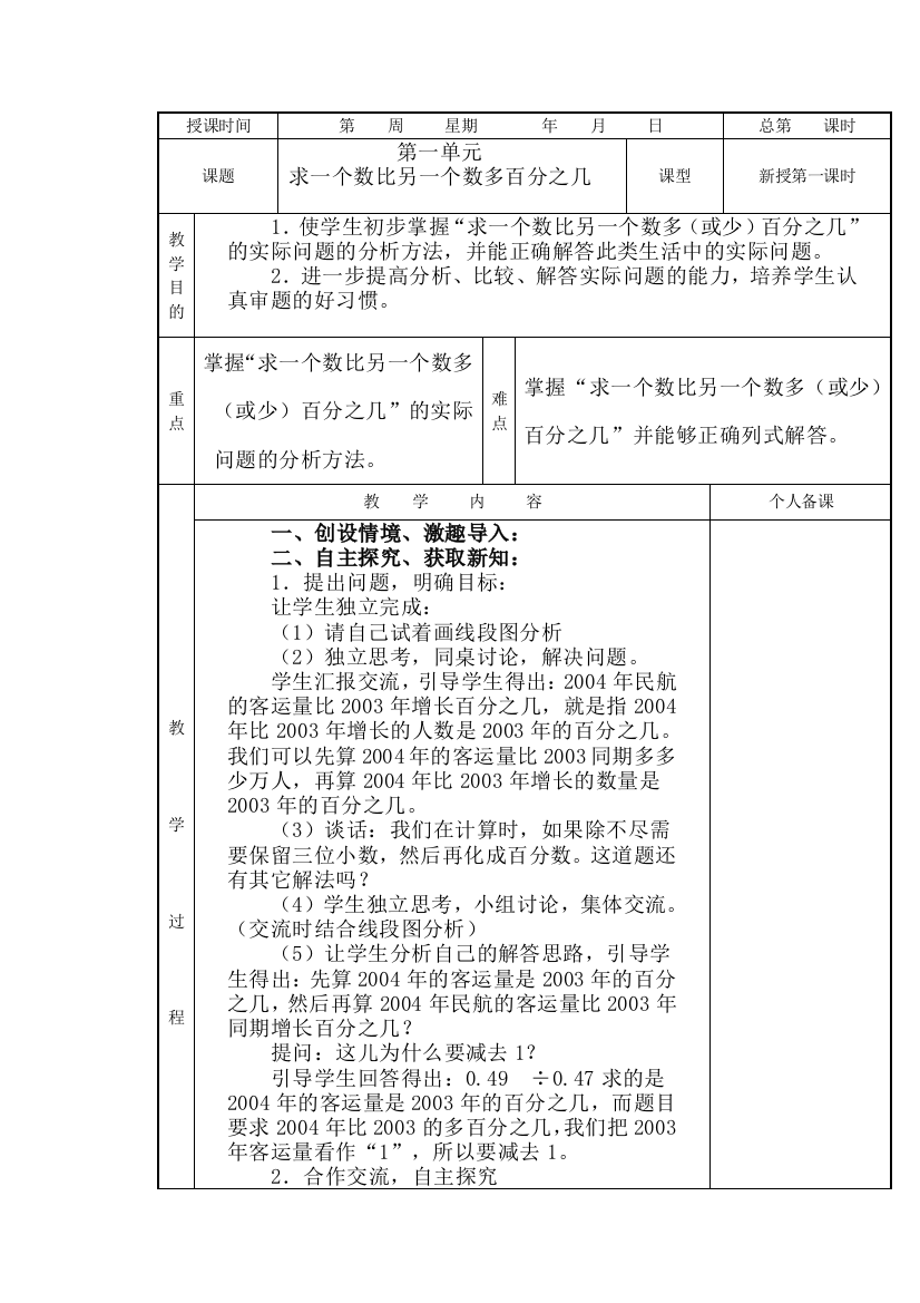 青岛版六年级下册数学全册