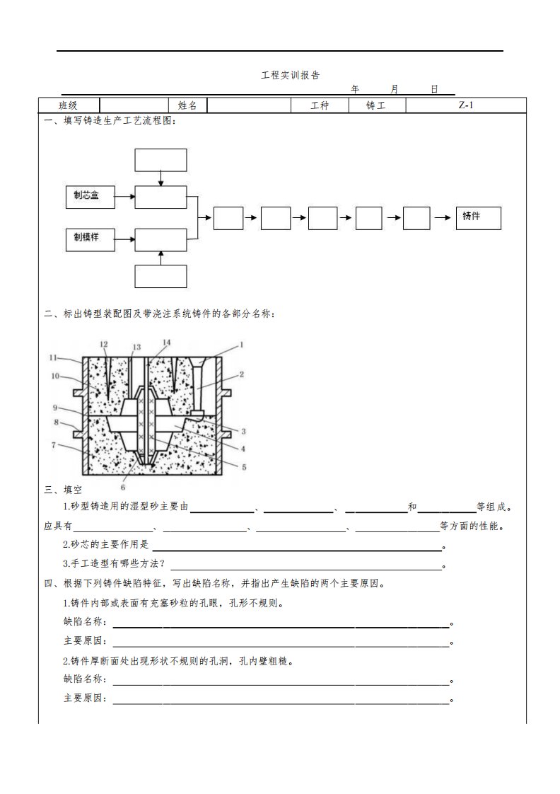 工程实训报告11