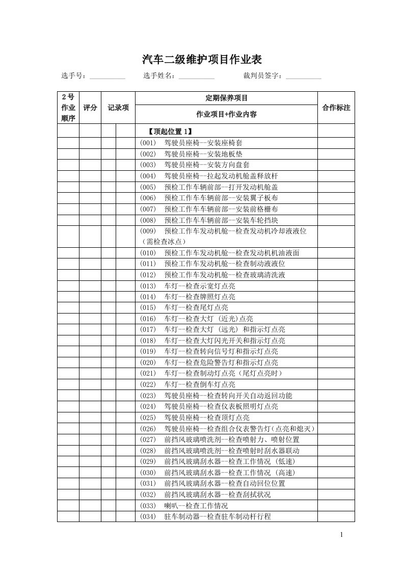 二级维护工单