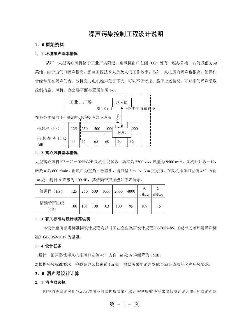 消声器设计