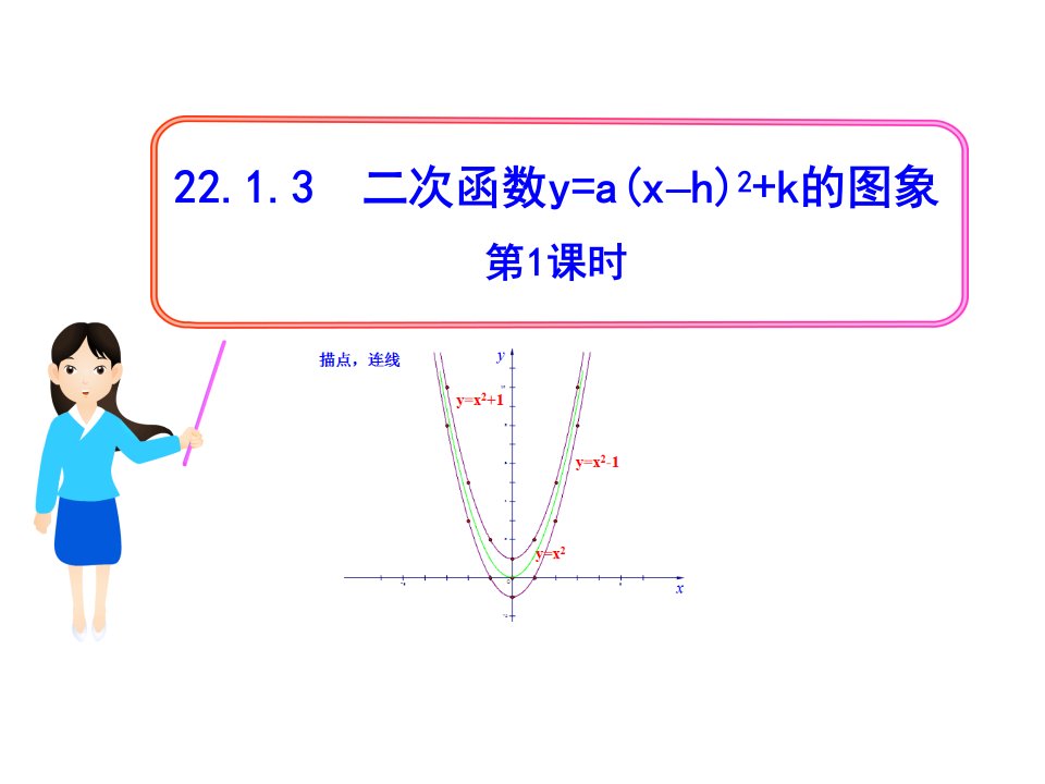 人教版九年级上册初中数学教学课件：22.1.3二次函数y=a(x-h)2