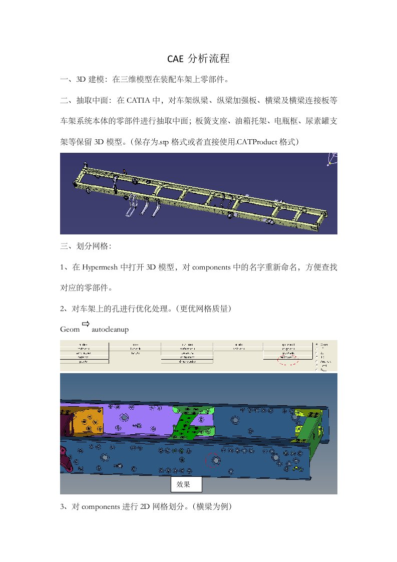 CAE分析流程