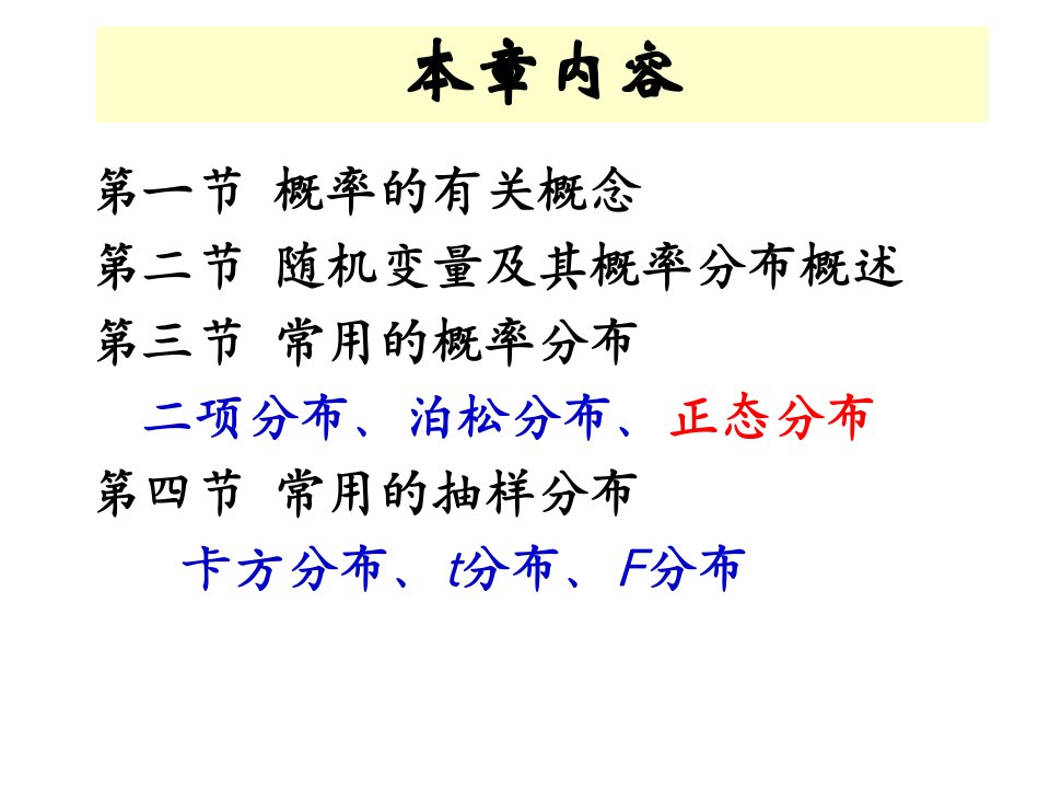 最新四章随机变量概率和概率分布精品课件