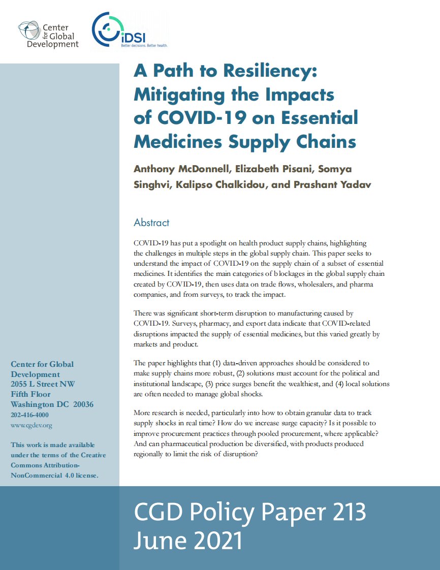全球发展中心-恢复力之路：减轻新冠疫情对基本药物供应链的影响（英文）-2021.6-43正式版