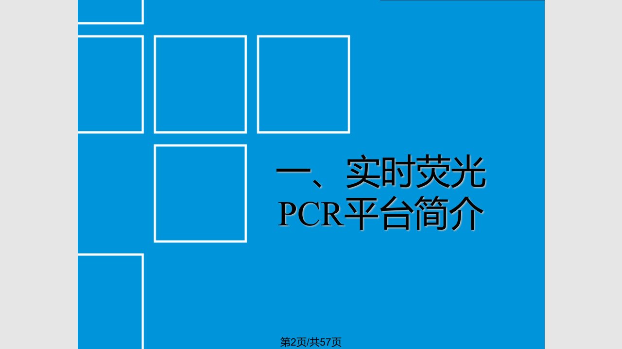 荧光PCR系列产品操作培训资料