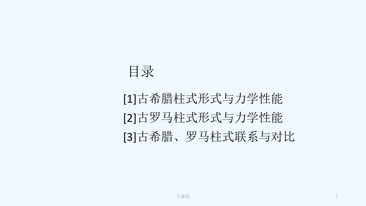 古希腊与古罗马柱式结构艺术