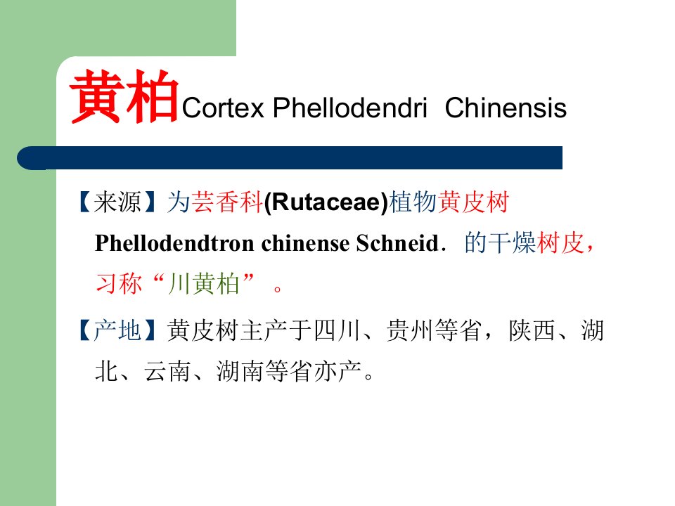 芸香科黄柏枳壳