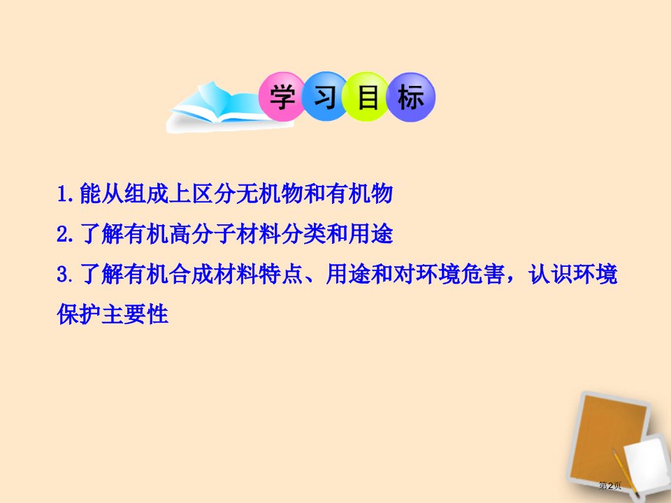 有机合成材料化学与生活市公开课一等奖省优质课获奖课件