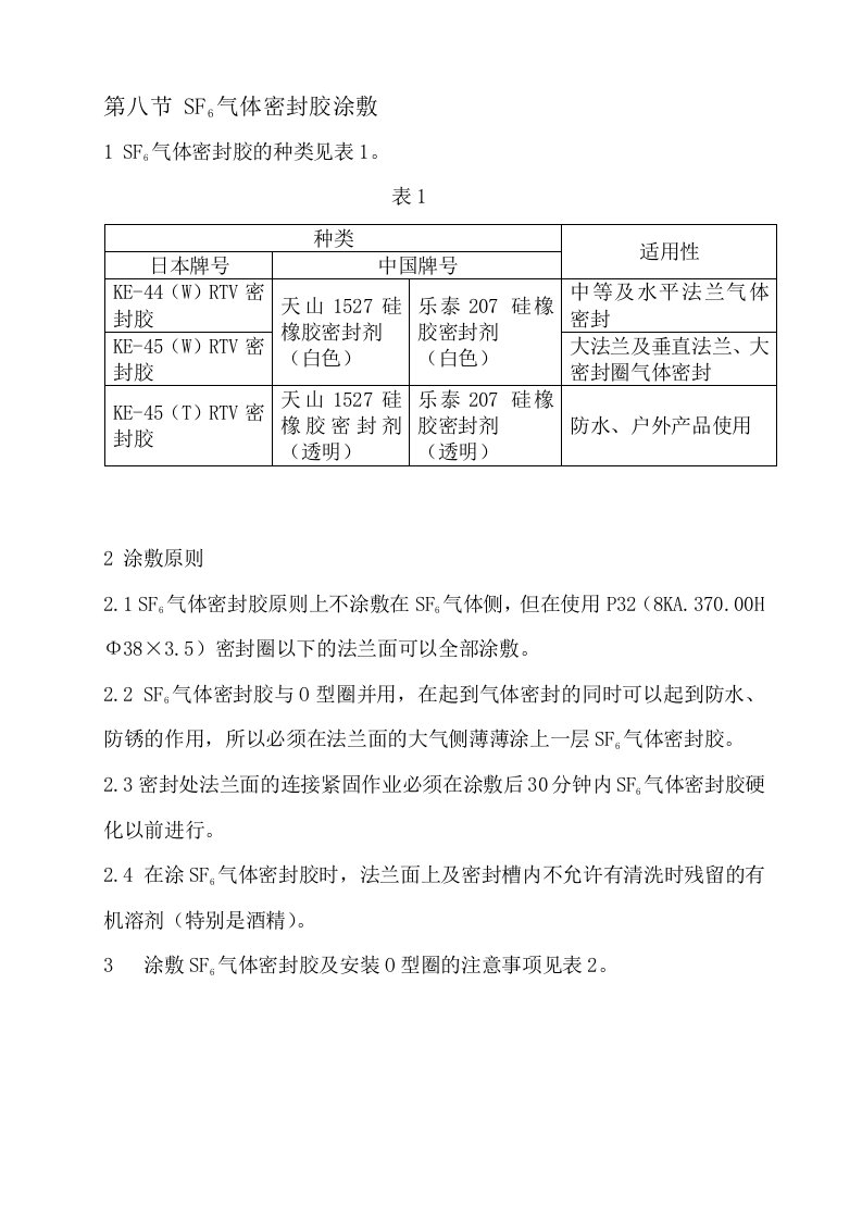 SF6密封胶涂敷