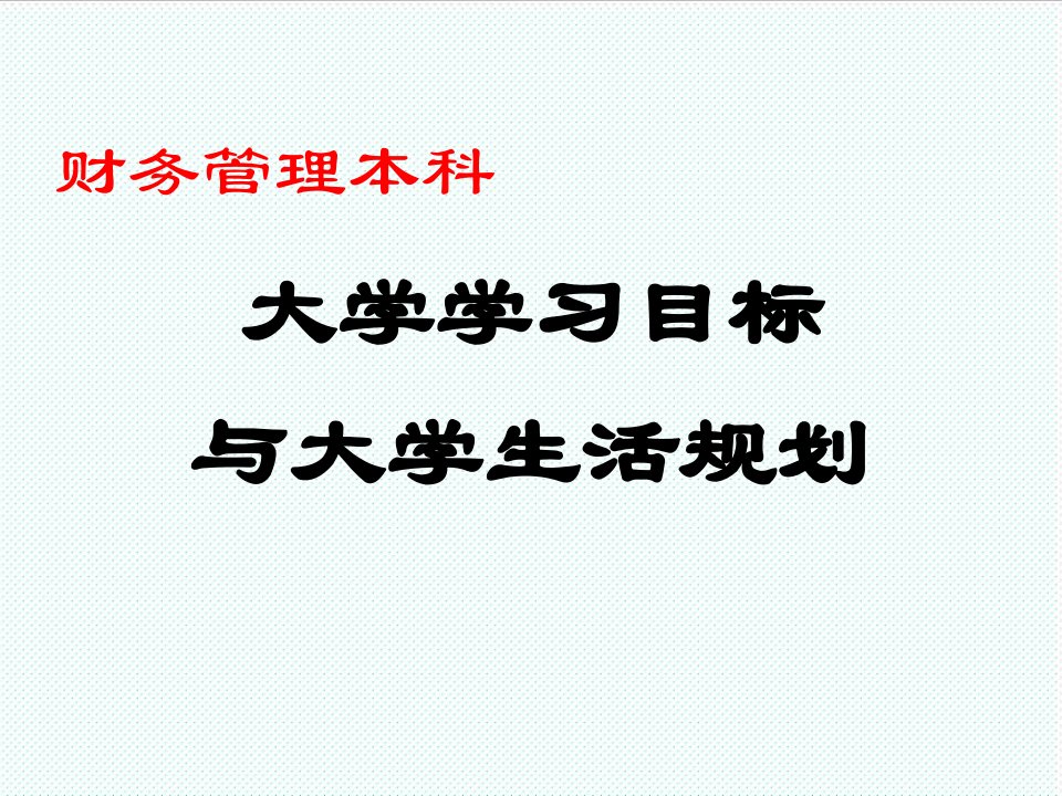 目标管理-财务管理专业导论之学习目标34页