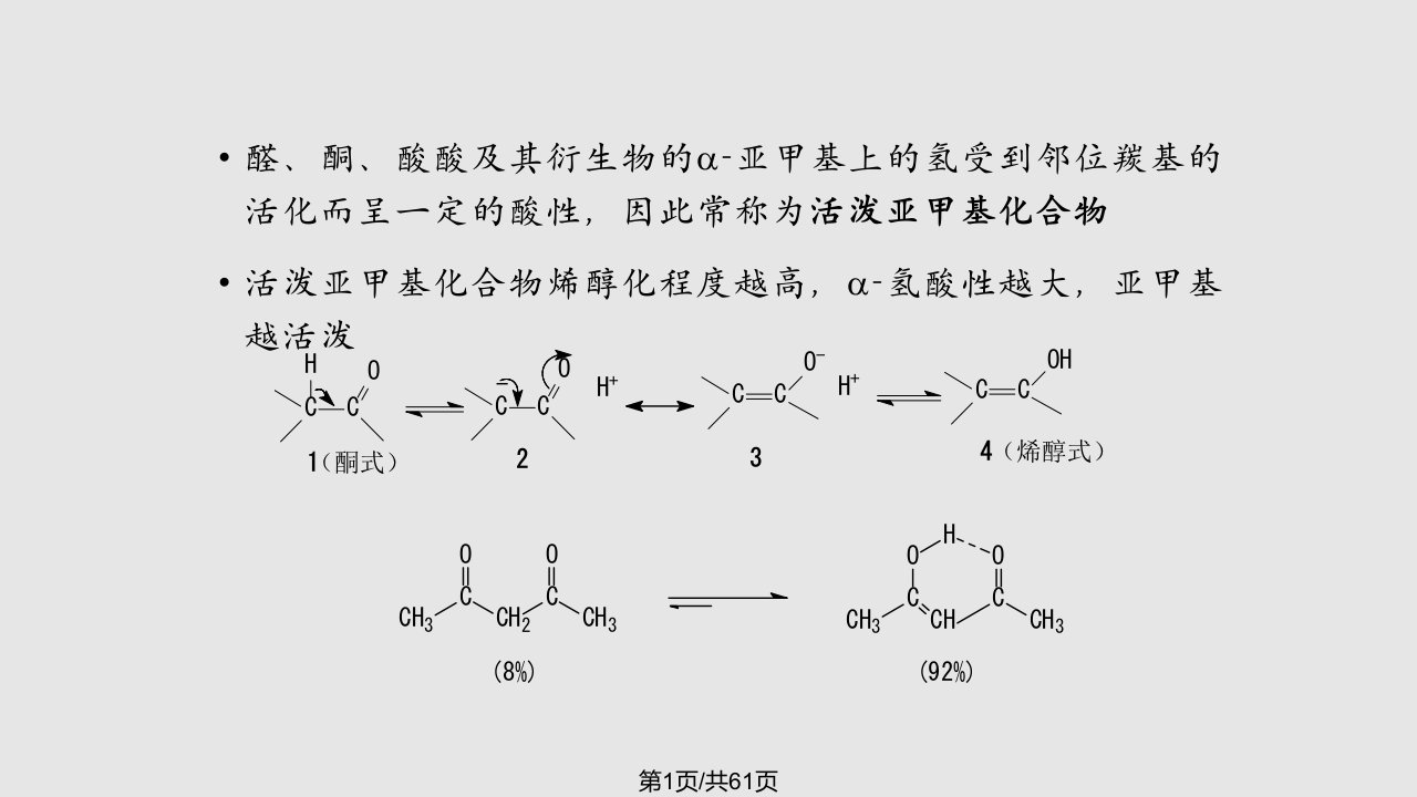 有机化学活泼亚甲基反应PPT课件