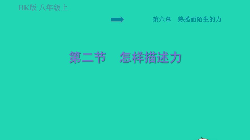 福建专版2022八年级物理全册第六章熟悉而陌生的力6.2怎样描述力课件新版沪科版