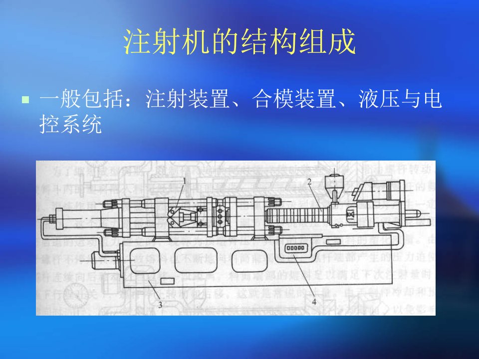 塑料注射模材料成形设备注塑机