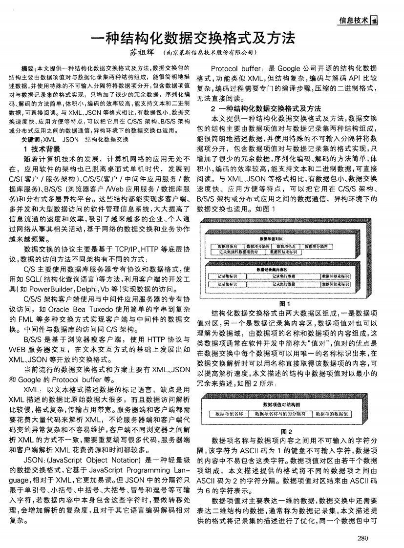 一种结构化数据交换格式及方法.pdf