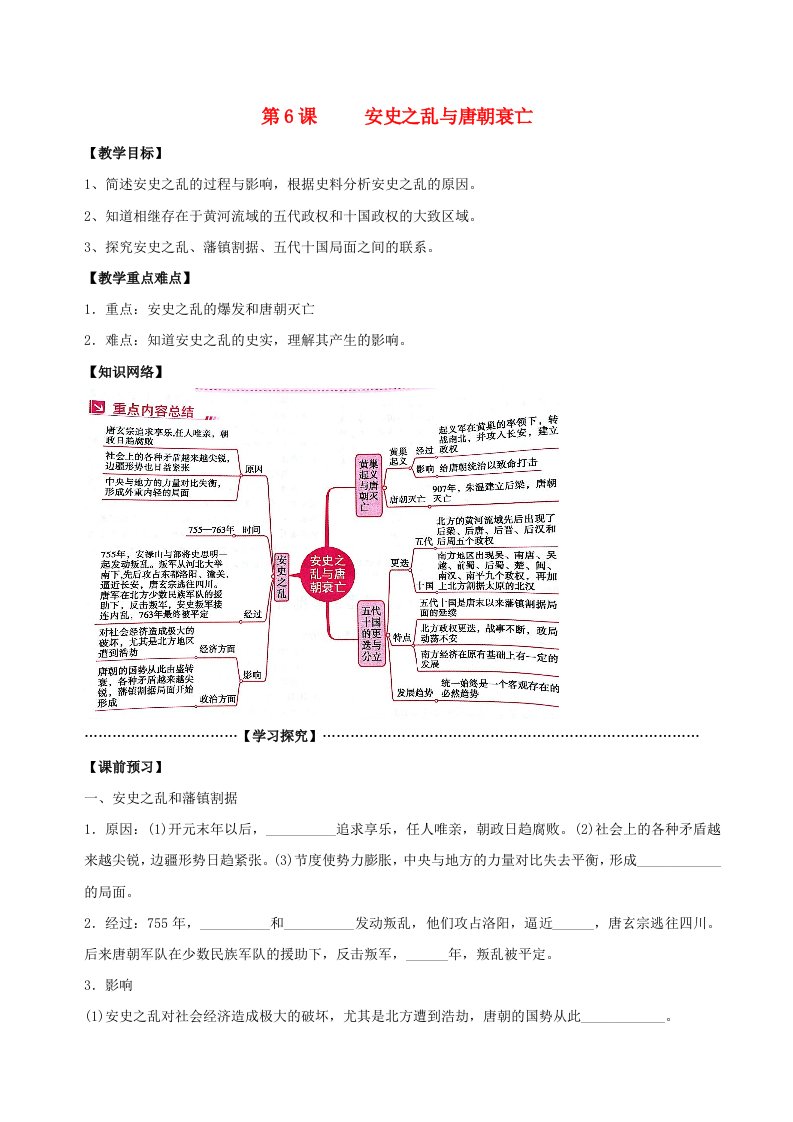 七年级历史下册