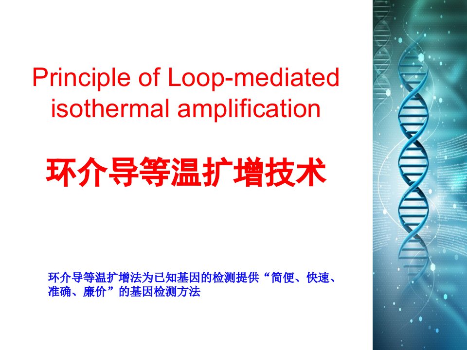 环介导等温扩增技术简介