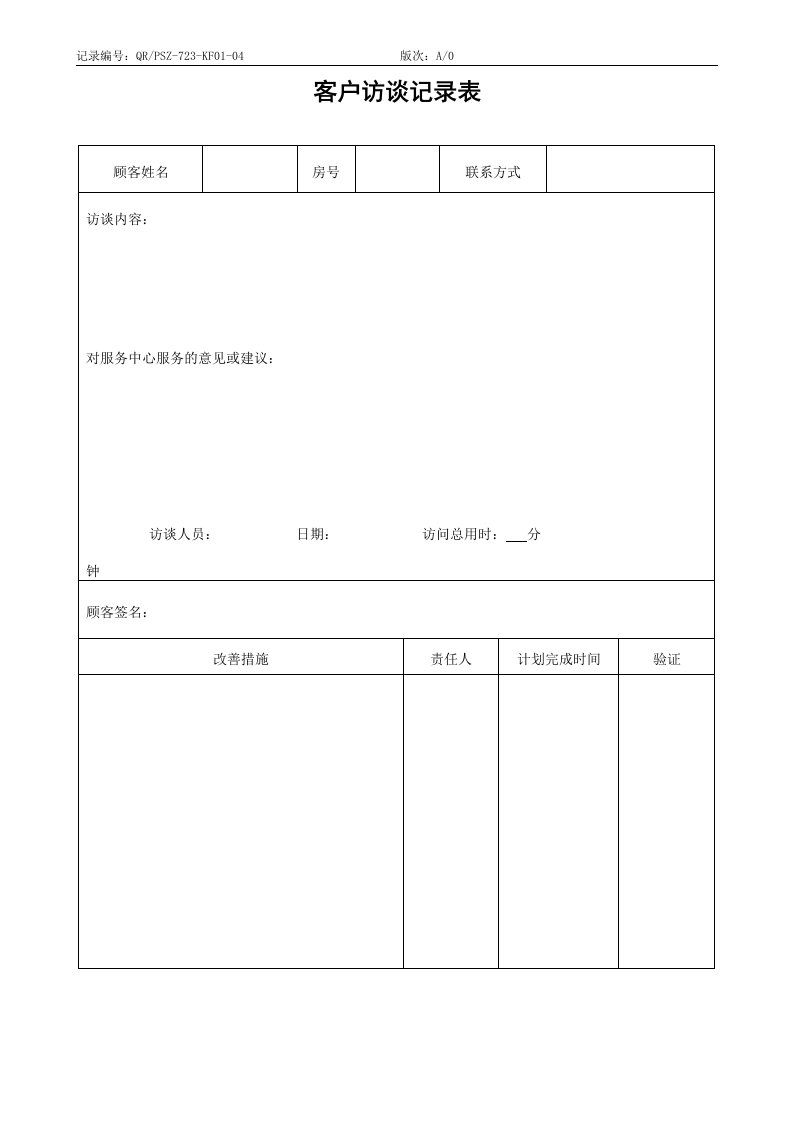 QR-PSZ-723-KF01-04客户访谈记录表