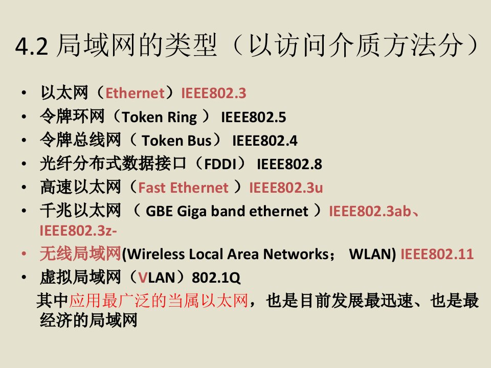 几种常见的局域网ppt课件