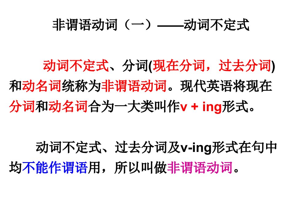 高考备考英语语法专题非谓语动词