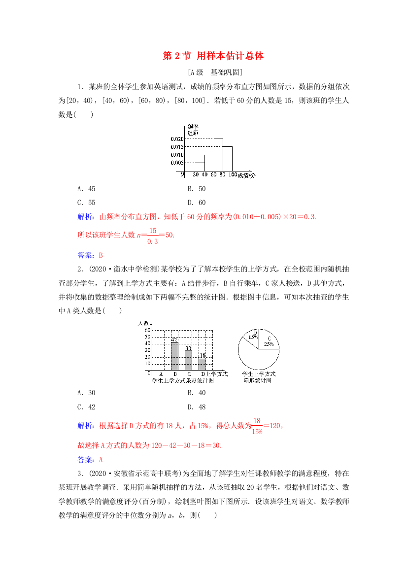 2021高考数学一轮复习