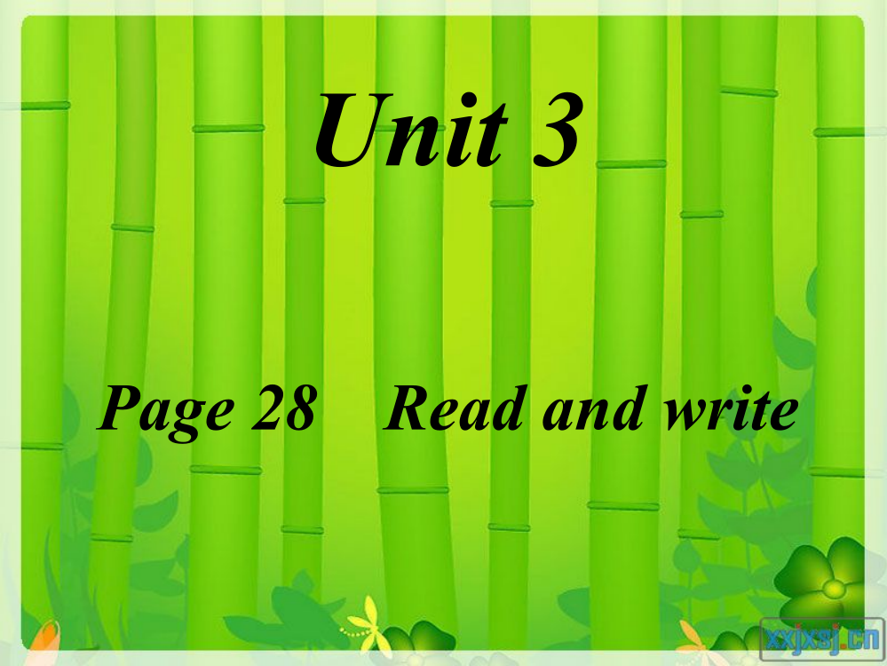 六年级英语上册第三单元第28-29-30页read-and-write-课件