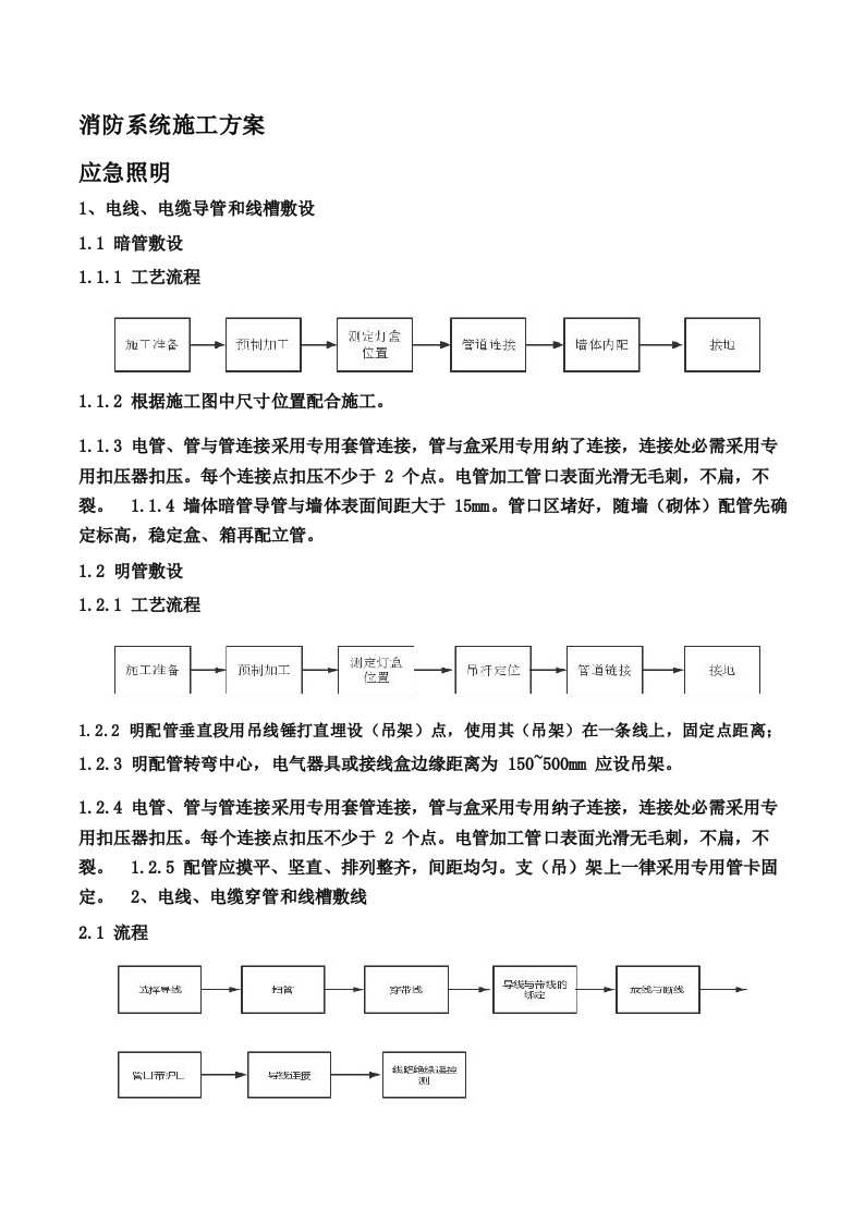 消防系统施工方案