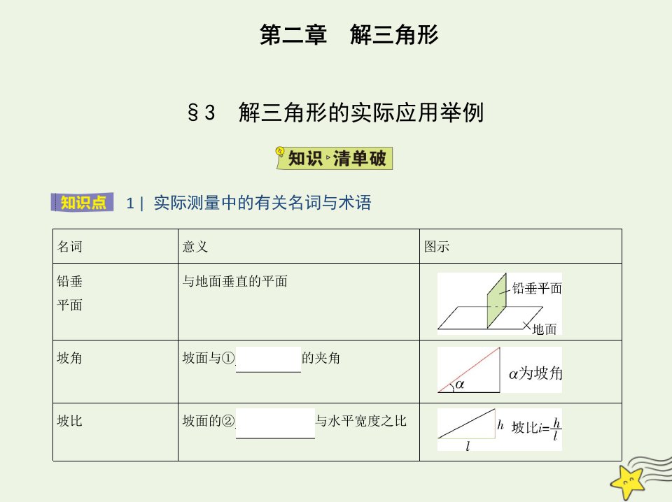 2022版高中数学第二章解三角形3解三角形的实际应用举例课件北师大版必修5