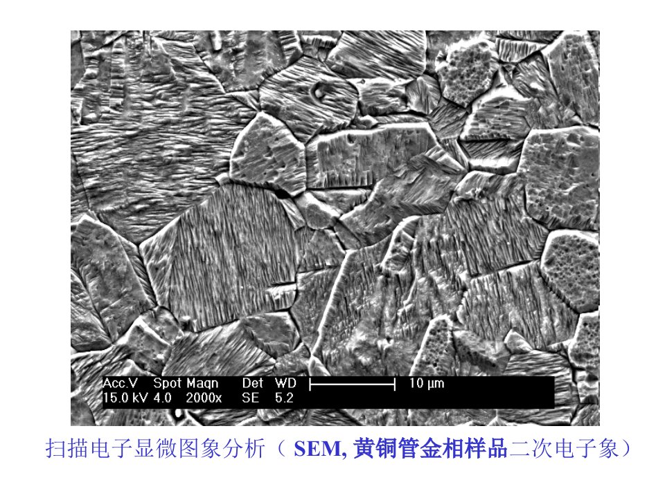 扫描电子显微分析方法及其工程应用