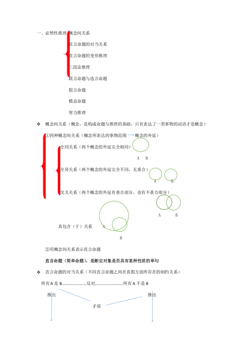 判断推理——逻辑判断