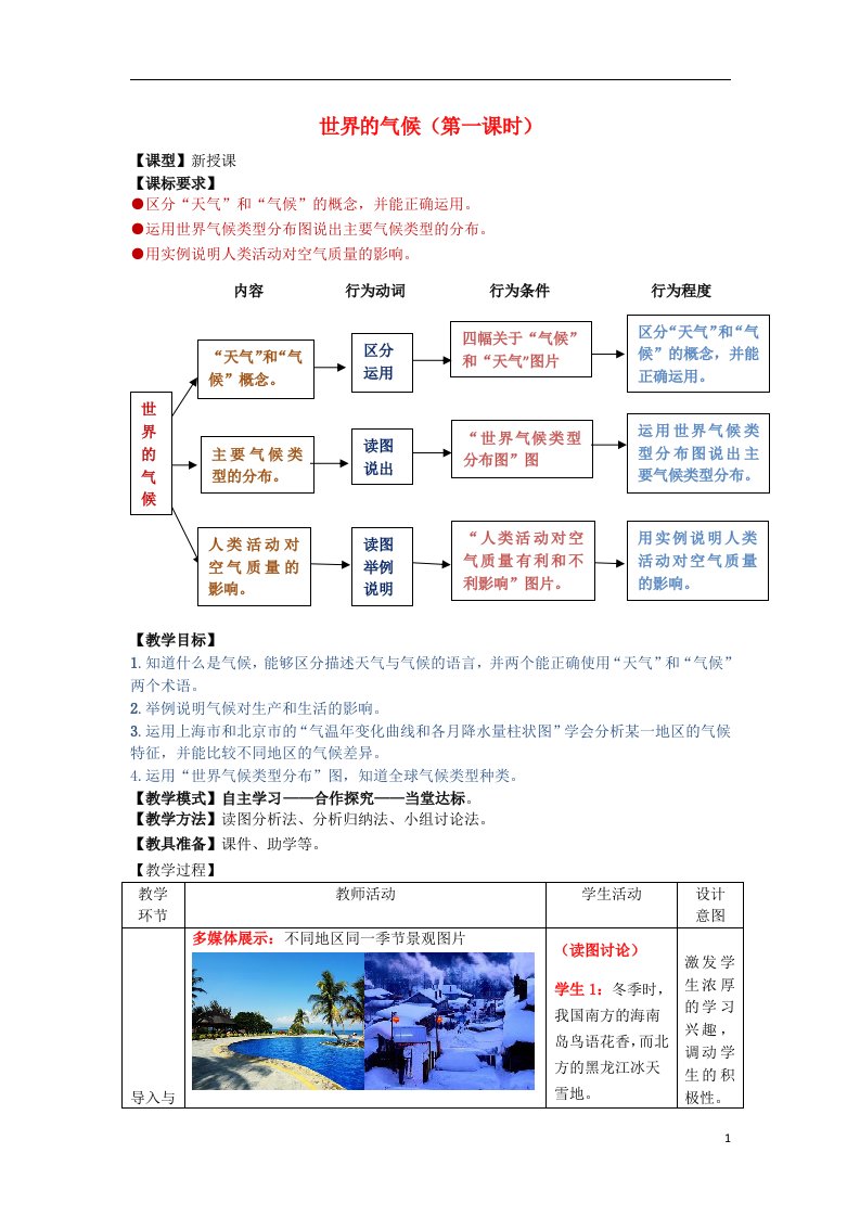 七年级地理上册