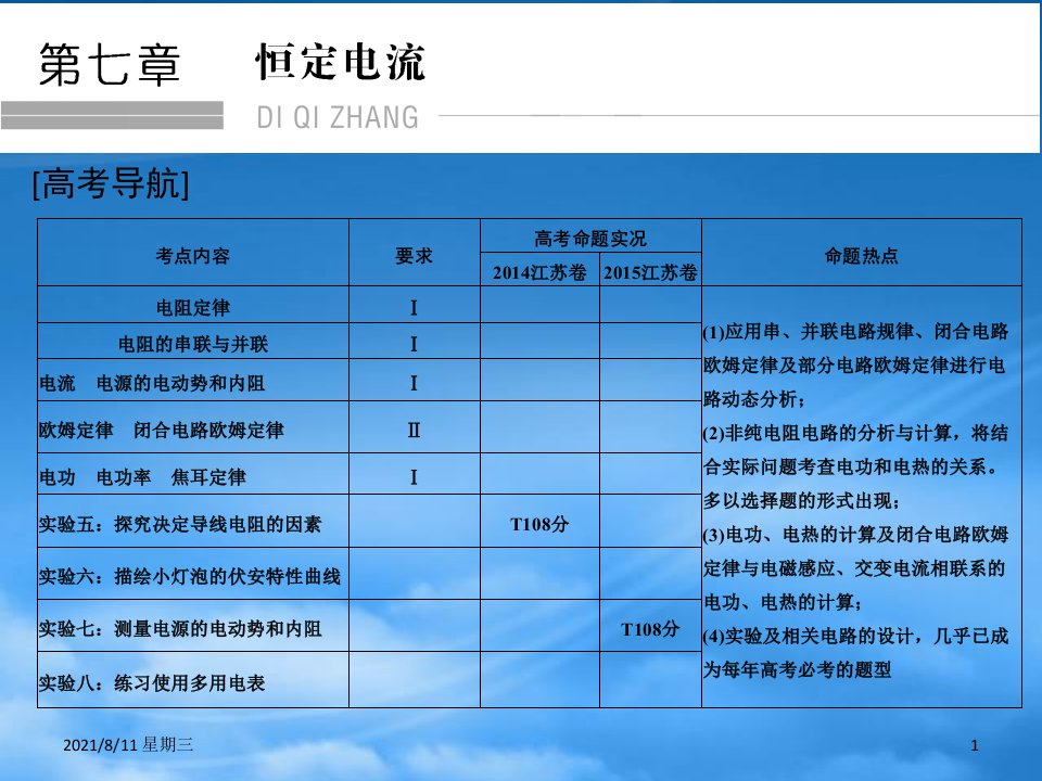 （江苏专用）高考物理一轮复习