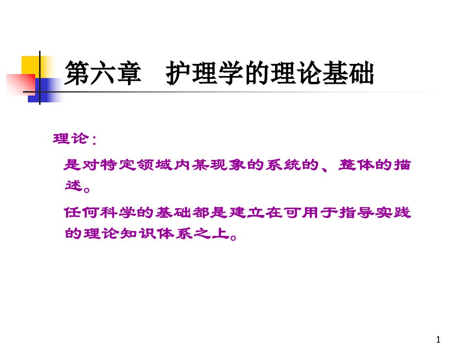 第六章护理学的理论基础