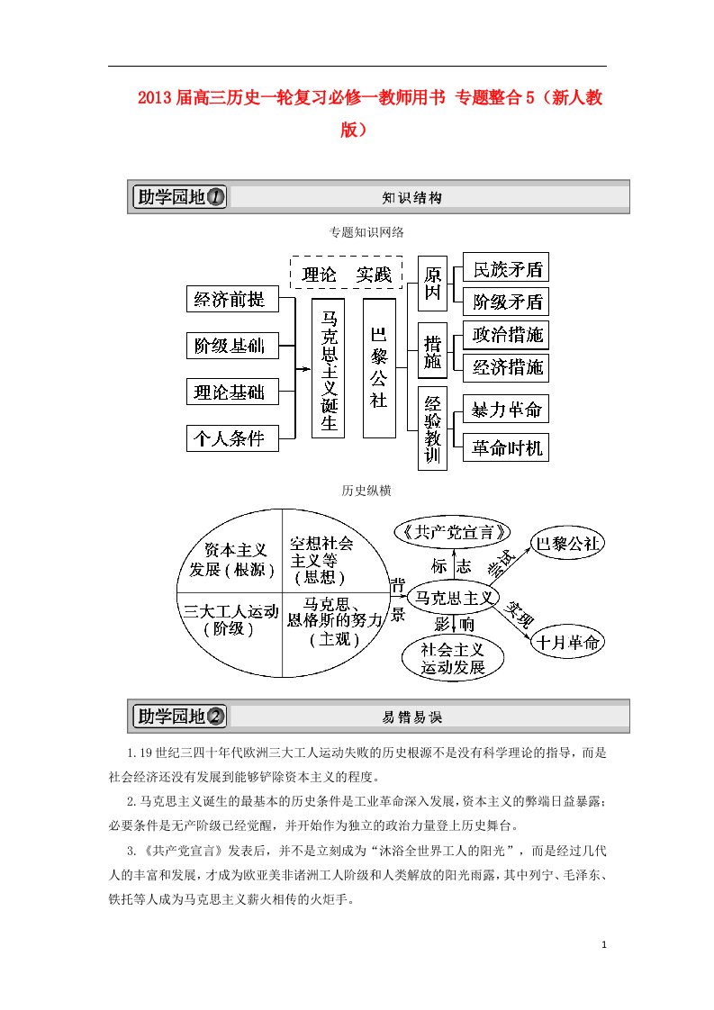 高考历史一轮复习